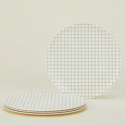 Xenia Taler Garden & Patio^Bamboo Melamine Dinner Plate Set