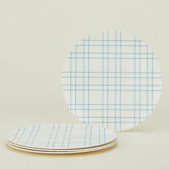 Xenia Taler Garden & Patio^Bamboo Melamine Dinner Plate Set