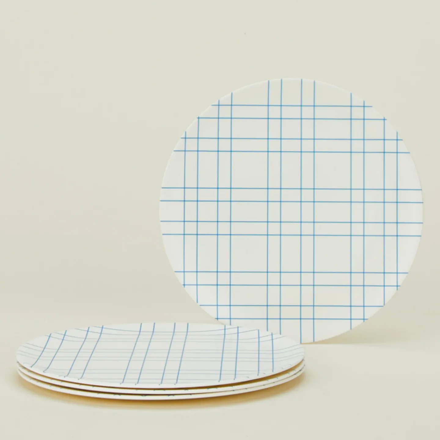 Xenia Taler Garden & Patio^Bamboo Melamine Dinner Plate Set