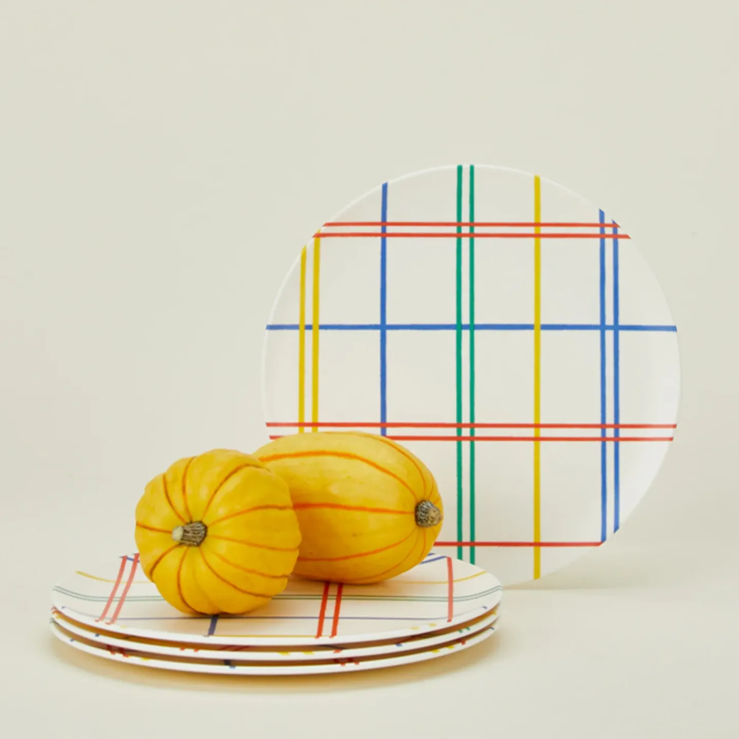 Xenia Taler Garden & Patio^Bamboo Melamine Side Plate Set