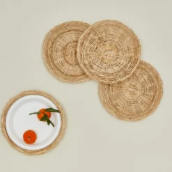 Fox Run Brands Table Linens|Garden & Patio^Bamboo Paper Plate Holders, Set of 4