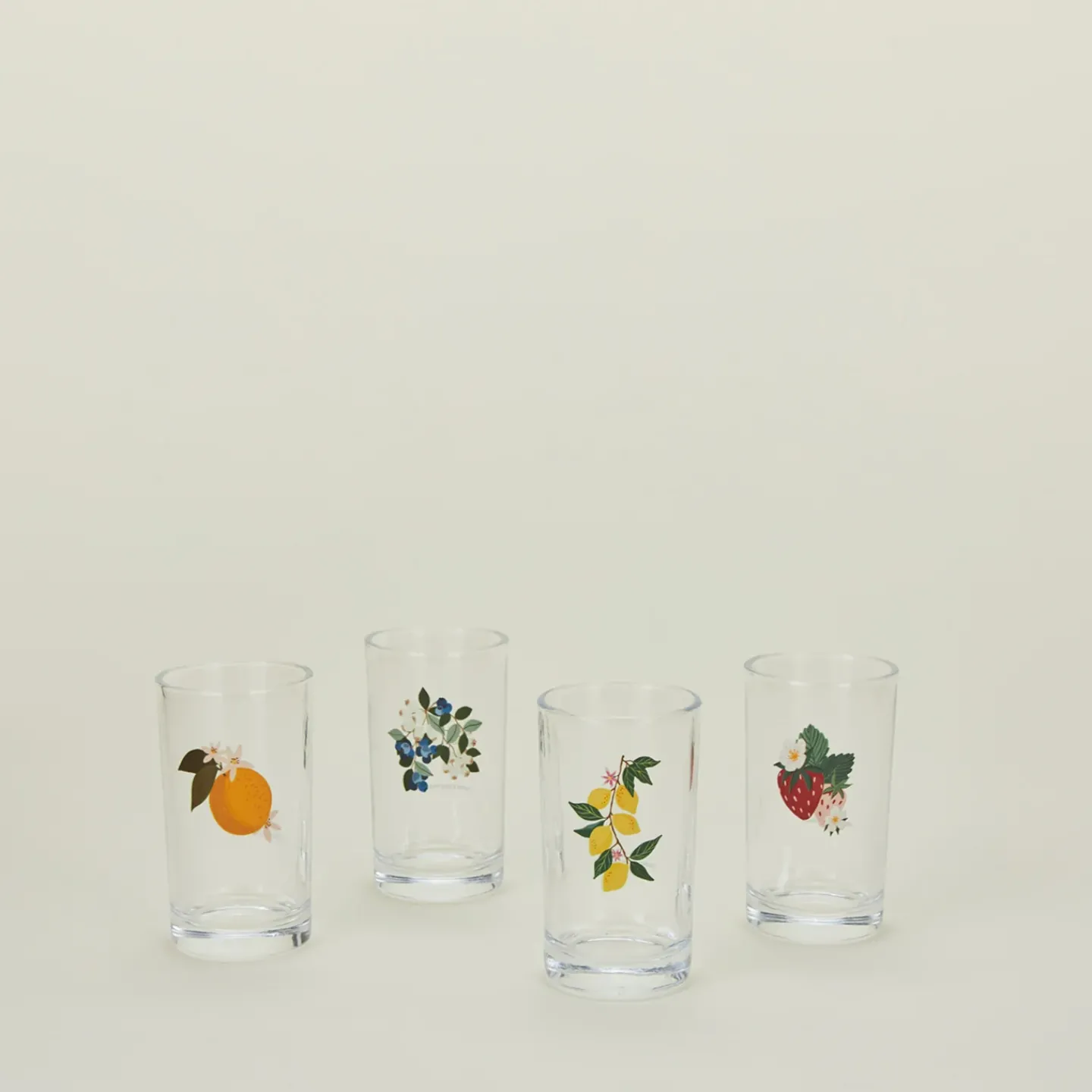Paper Farm Press Glassware & Barware^Berry & Citrus Juice Glasses, Set of 4