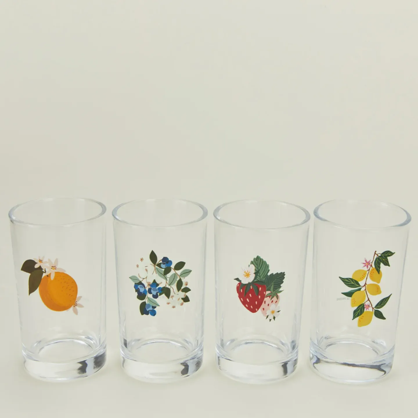 Paper Farm Press Glassware & Barware^Berry & Citrus Juice Glasses, Set of 4