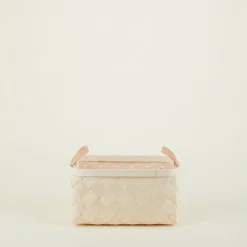 Verso Designs Storage & Organization|Baskets & Storage^Birch + Leather Basket