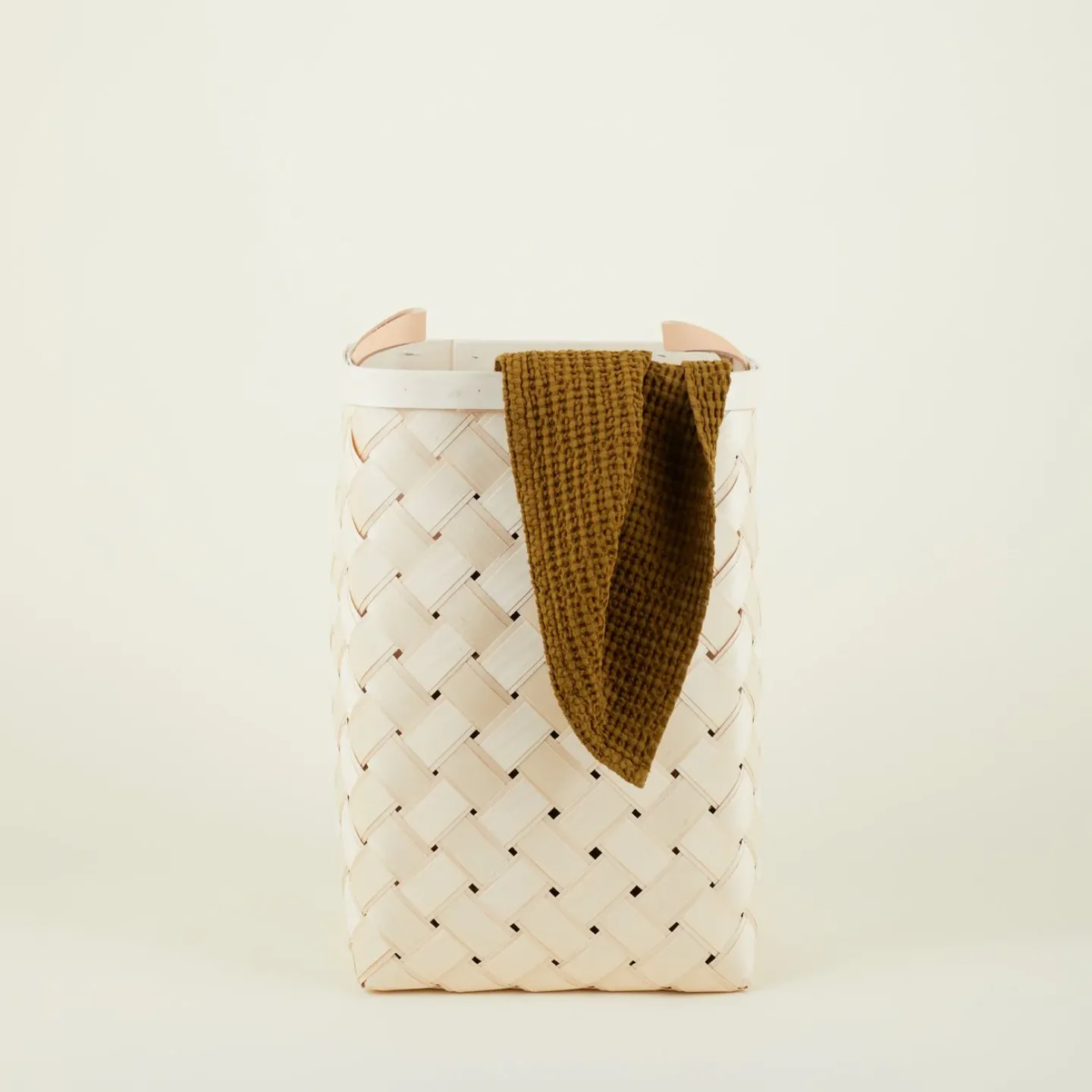 Verso Designs Baskets & Storage^Birch + Leather Hamper