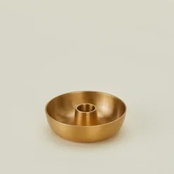 Fog Linen Candles & Tapers^Brass Bowl Candle Holder