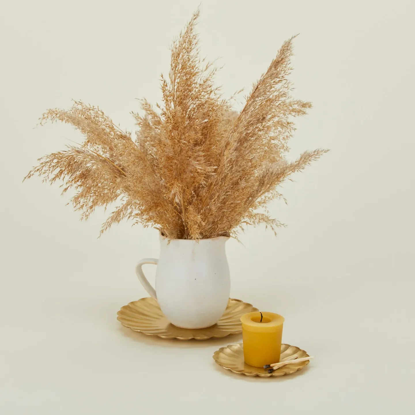 Fog Linen Glassware & Barware|Serveware^Brass Petal Plate