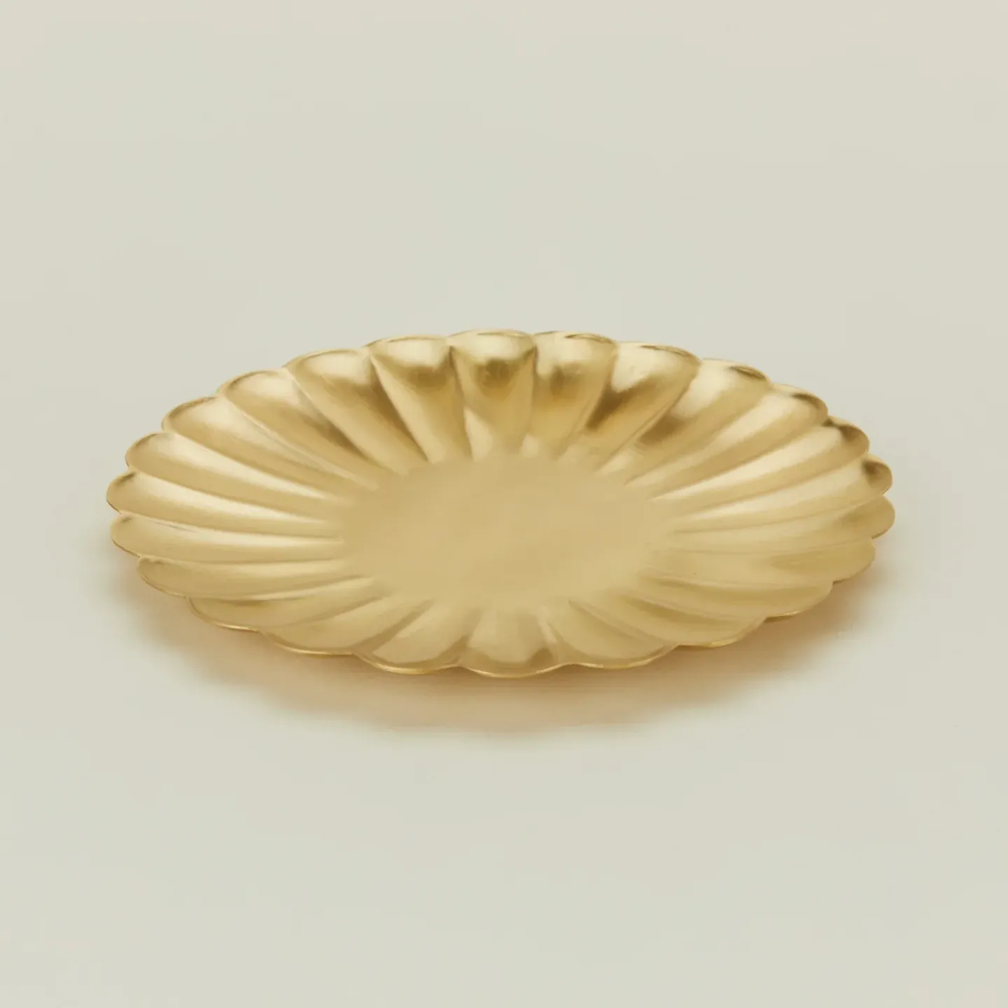 Fog Linen Glassware & Barware|Serveware^Brass Petal Plate