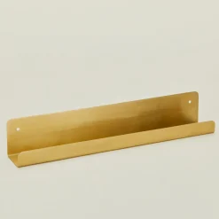Fog Linen Bath Hardware|Kitchen Hardware^Brass Wall Shelf