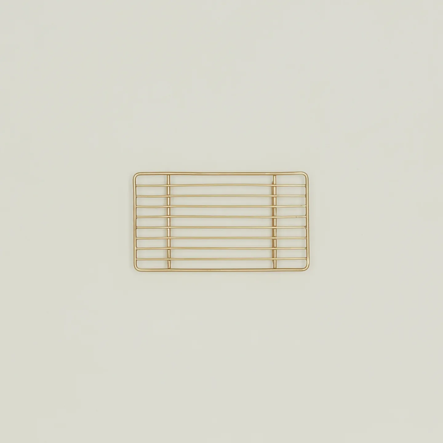 Fog Linen Kitchen Accessories|Baskets & Storage^Brass Wire Rack - Rectangular