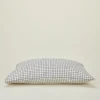 Fog Linen Pillows|Pillows & Shams^Checked Linen Pillowcase