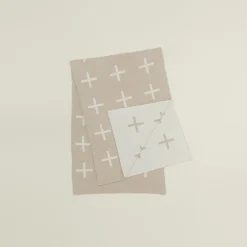 Hawkins New York Throws^Cross Knit Throw