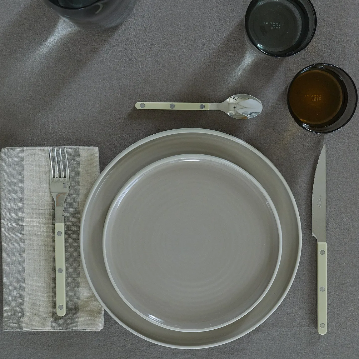 Hawkins New York Table Linens^Essential Striped Dinner Napkin, Set of 4