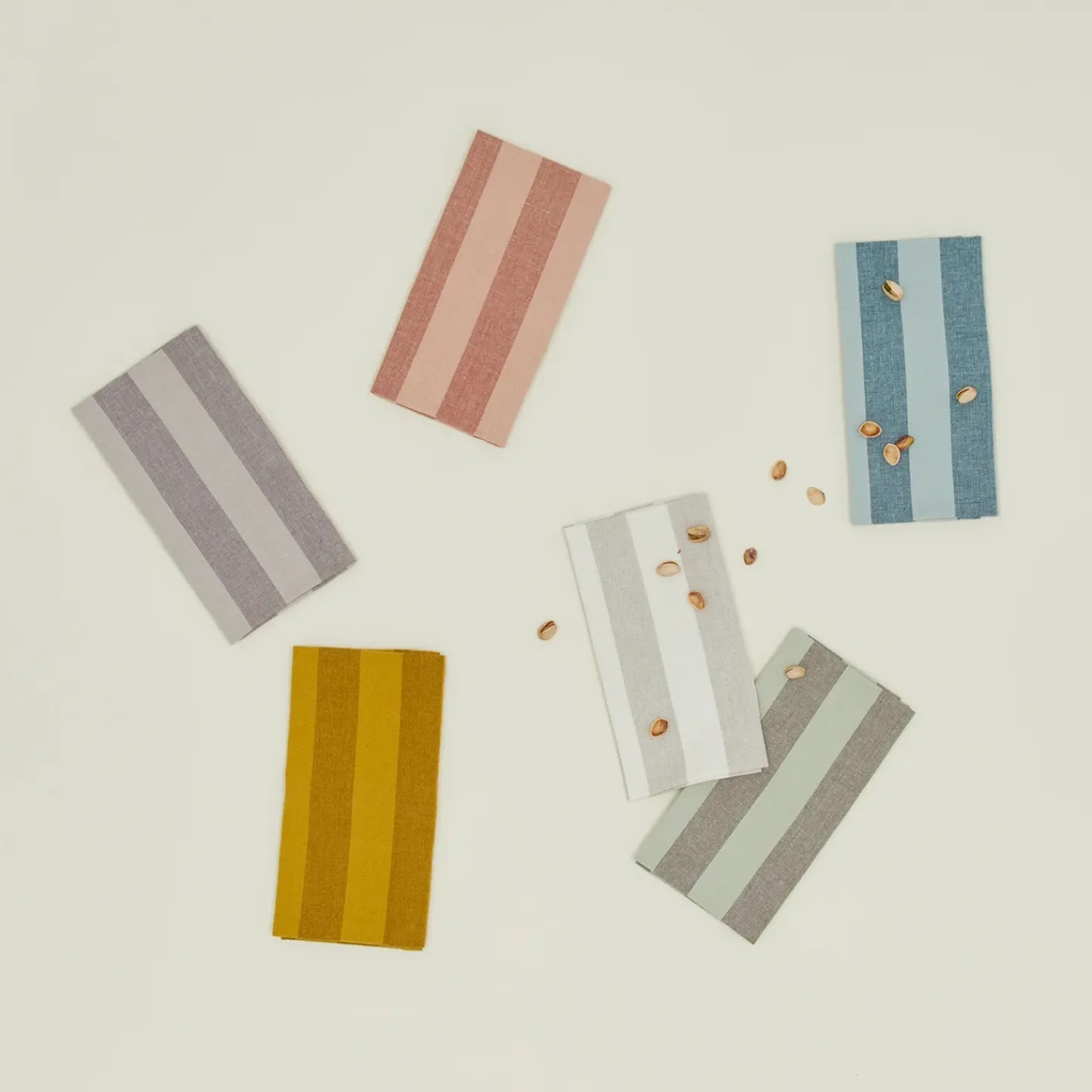 Hawkins New York Table Linens^Essential Striped Dinner Napkin, Set of 4