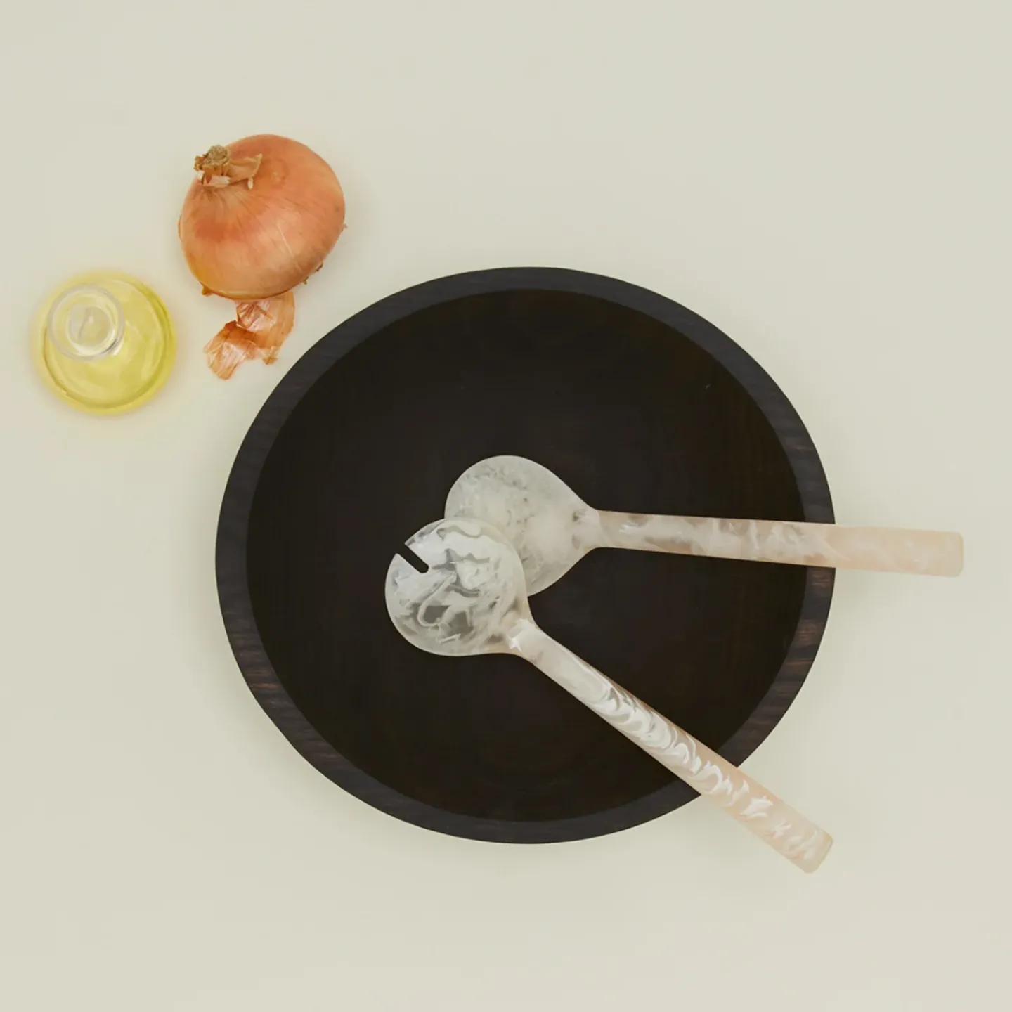 Saarde Kitchen Accessories|Flatware^Flow Resin Salad Servers