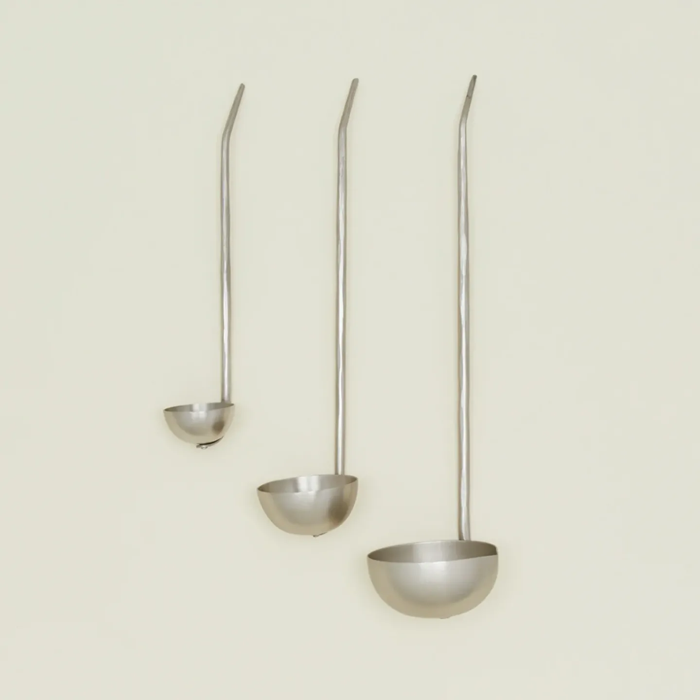 The Collective Kitchen Accessories|Serveware^Forged Pewter Ladle, Set of 3