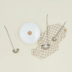 The Collective Kitchen Accessories|Serveware^Forged Pewter Ladle, Set of 3