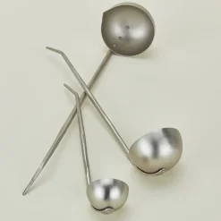 The Collective Kitchen Accessories|Serveware^Forged Pewter Ladle, Set of 3