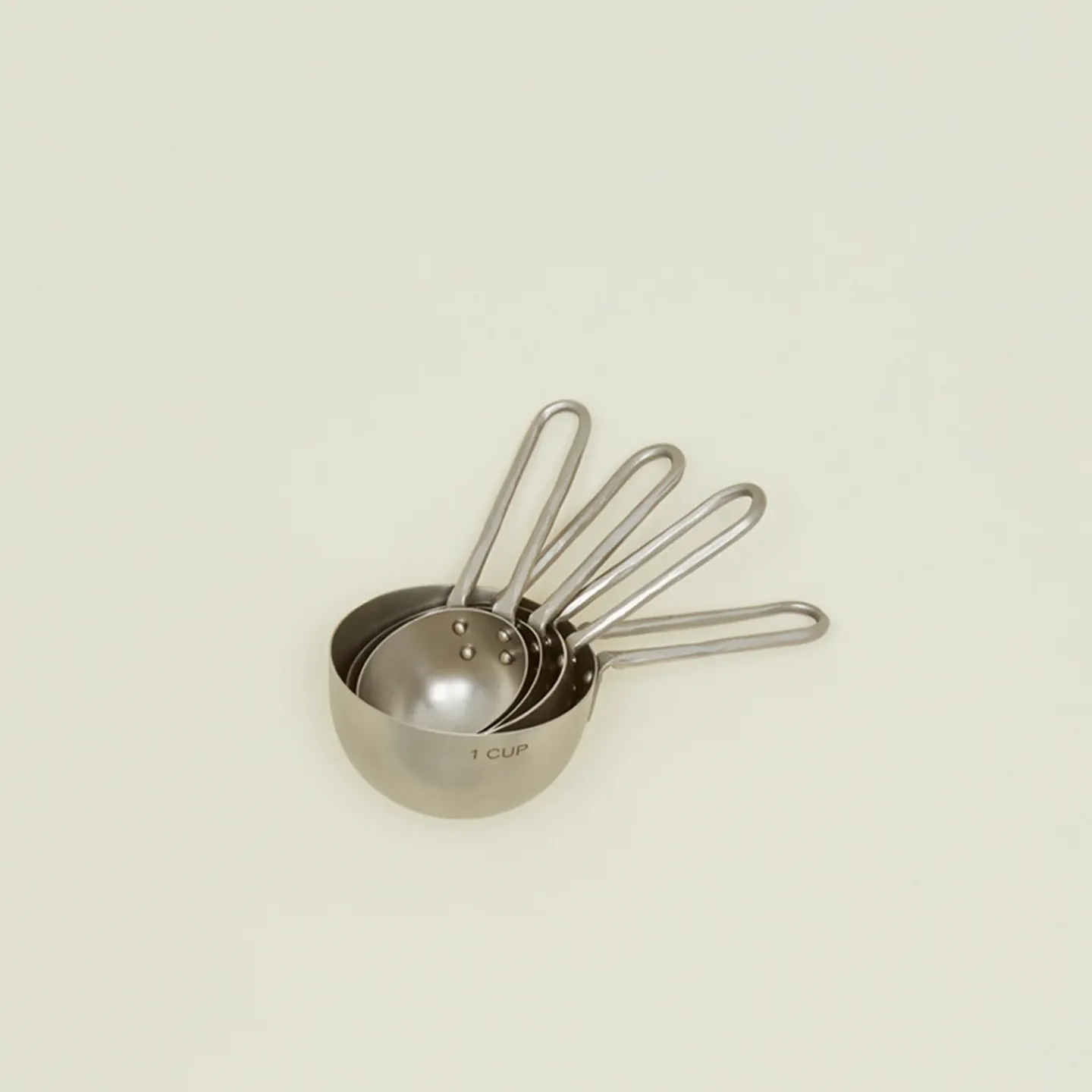The Collective Kitchen Accessories^Forged Pewter Measuring Cup, Set of 4