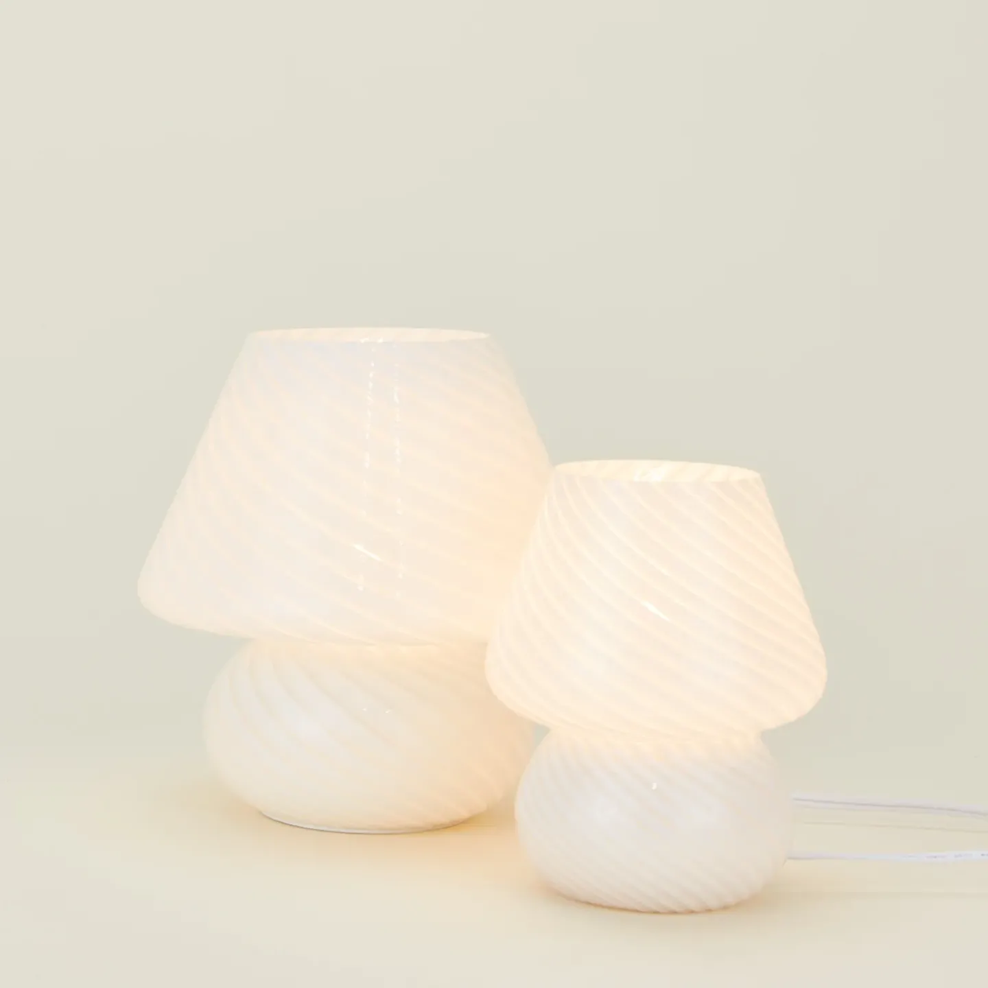 Humber Lighting & Furniture^Glass Large Mushroom Lamp