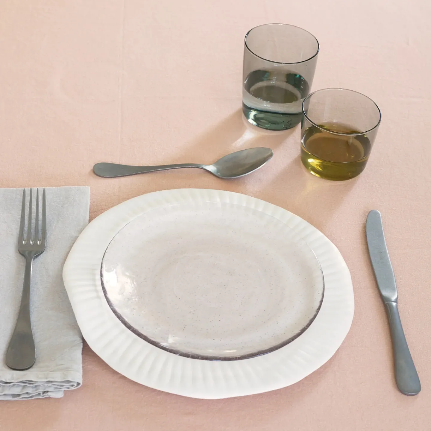 British Colour Standard Dinnerware^Glass Salad Plate