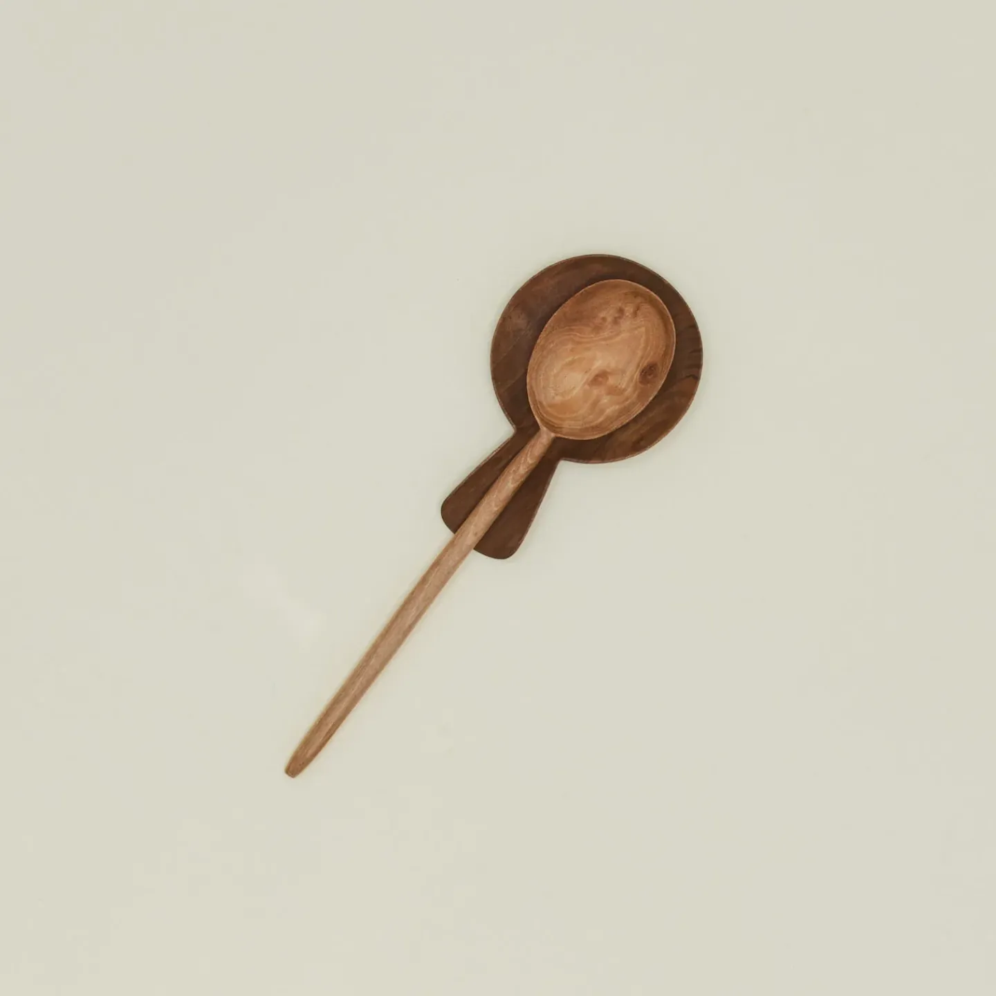 Hawkins New York Kitchen Accessories^Hand Carved Walnut Spoon Rest + Handle
