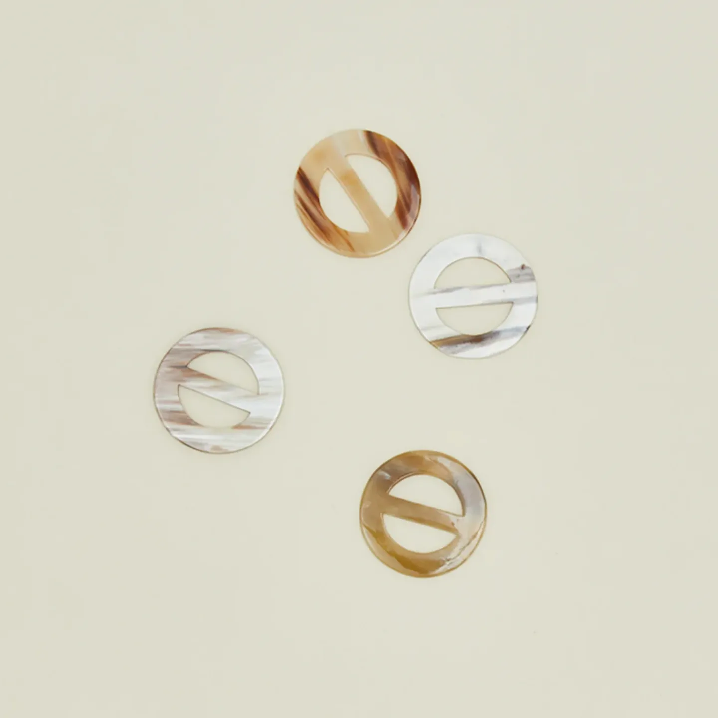 MAADILI COLLECTIVE Table Linens^Horn Napkin Ring, Set of 4