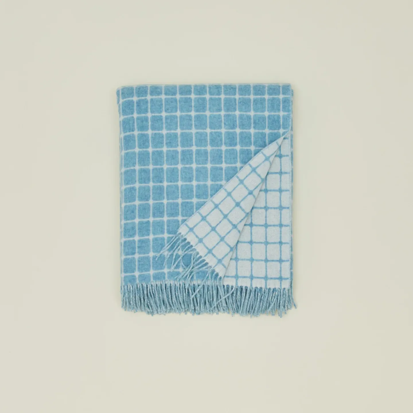Bronte Moon Throws^Merino Wool Check Throw