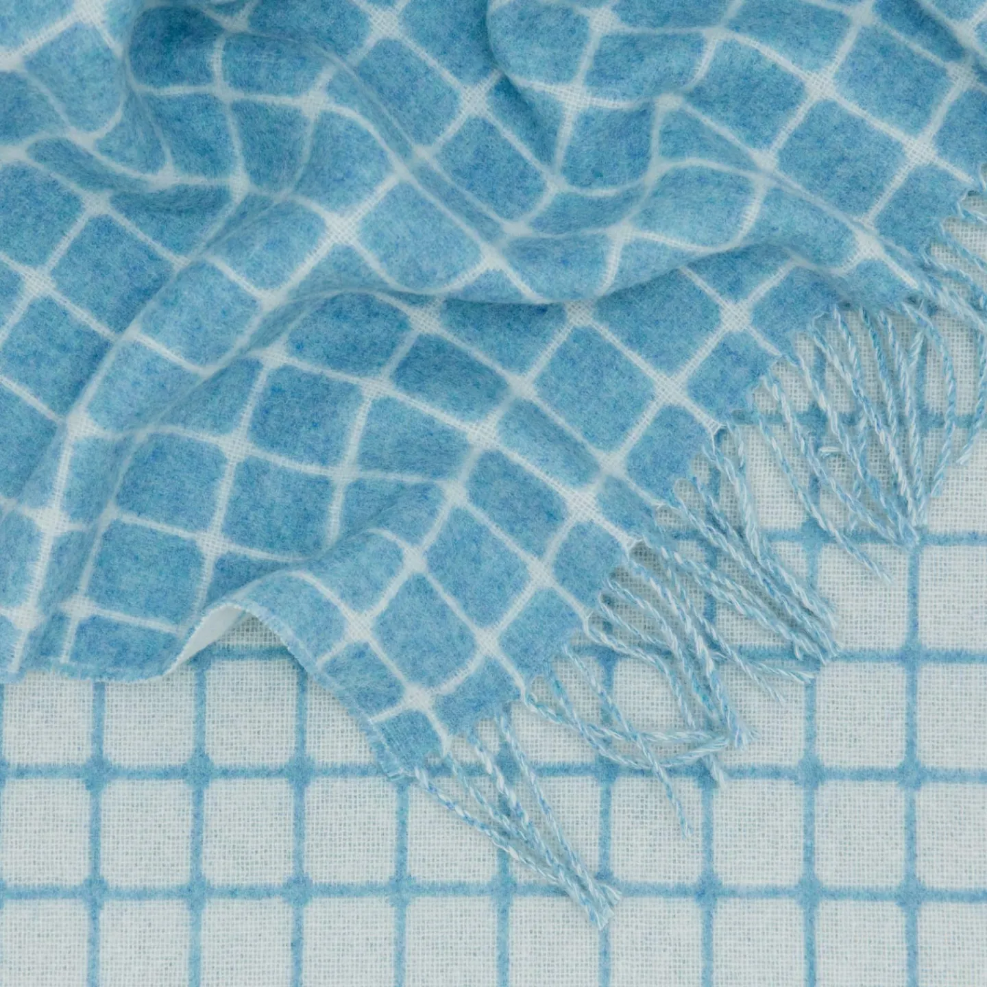 Bronte Moon Throws^Merino Wool Check Throw