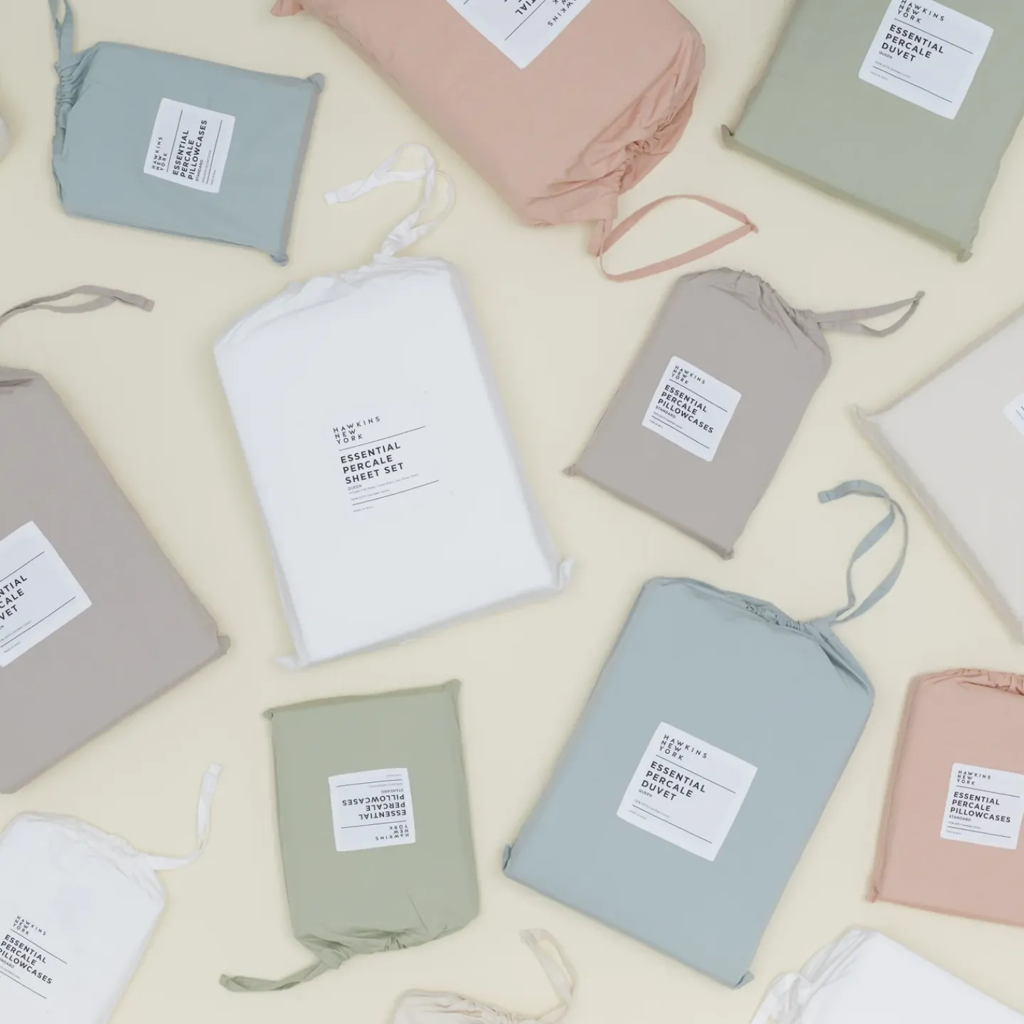 Hawkins New York Sheets^Percale Sheet Set - Breathable Cotton Bedding