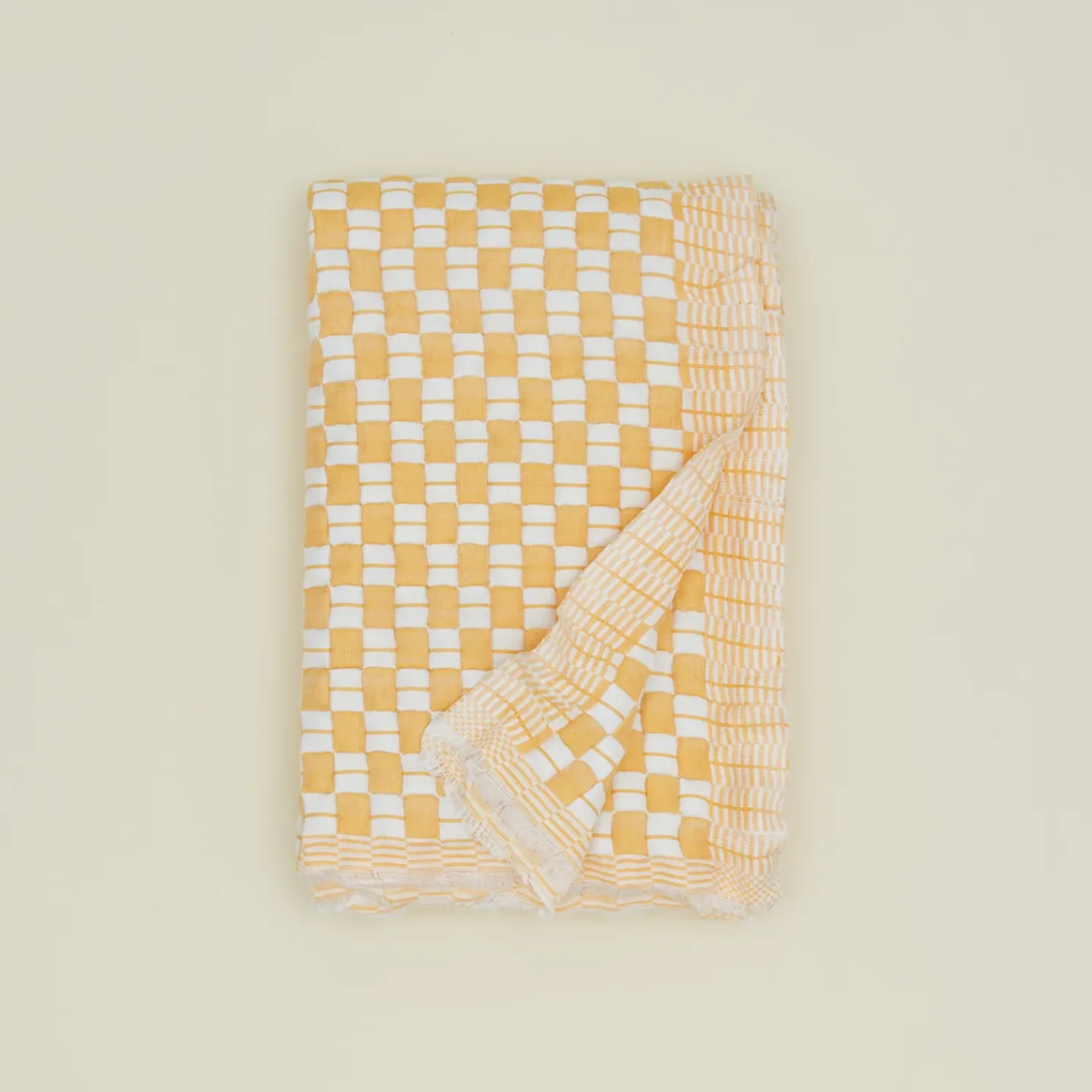 Archive NY Throws^Quilted Checkered Throw