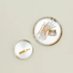 Fog Linen Glassware & Barware|Serveware^Round Silver Plate