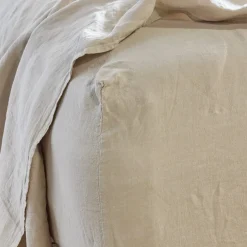 Hawkins New York Sheets^Simple Linen Fitted Sheet