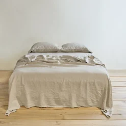 Hawkins New York Sheets^Simple Linen Flat Sheet