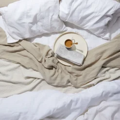 Hawkins New York Sheets^Simple Linen Flat Sheet