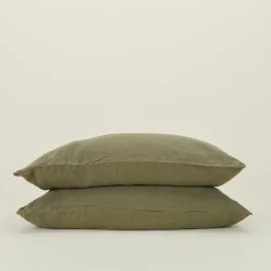 Hawkins New York Pillows|Pillows & Shams^Simple Linen Pillowcases, Set of 2