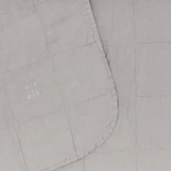 Hawkins New York Throws^Simple Linen Quilted Throw
