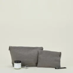 Hawkins New York Bath Accessories^Simple Linen Zipper Pouch