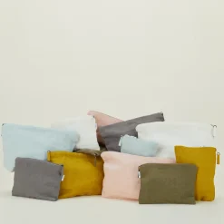 Hawkins New York Bath Accessories^Simple Linen Zipper Pouch