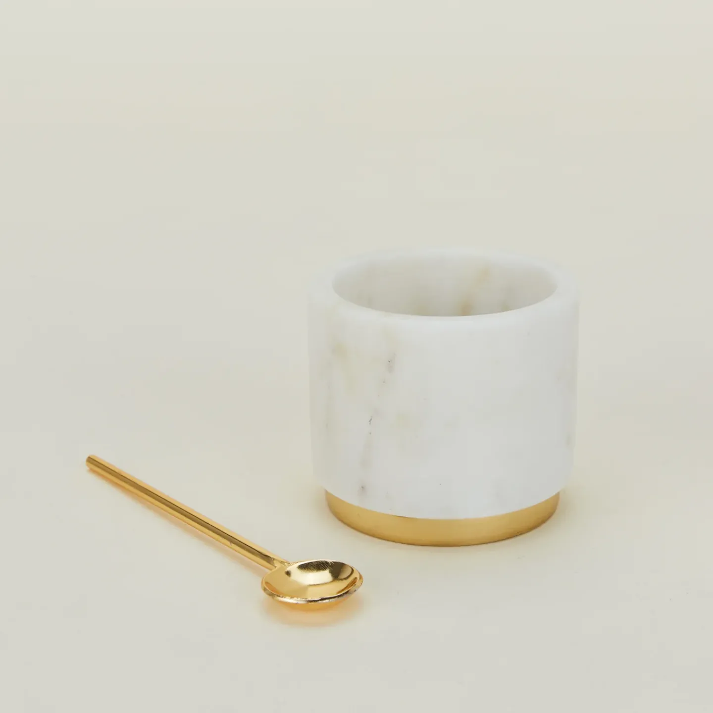 Hawkins New York Serveware^Simple Marble Sugar + Salt Dish