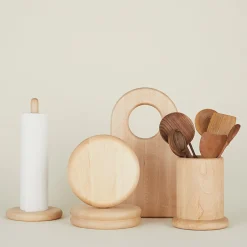 Hawkins New York Kitchen Textiles|Kitchen Accessories^Simple Wood Paper Towel Holder
