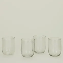 Sir/Madam Glassware & Barware^Small Seeded Glass, Set of 4