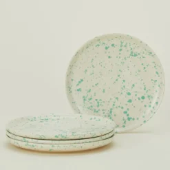 Sir/Madam Dinnerware^Splatterware Plate, Set of 4