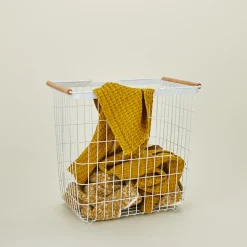 Yamazaki Home Bath Accessories|Baskets & Storage^Steel Laundry Basket