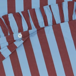 TBCo Duvets^Striped + Ruffled Duvet Cover
