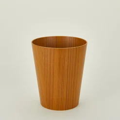 Saikai Toki Bath Accessories|Baskets & Storage^Tapered Wooden Wastebasket