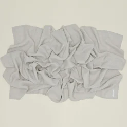 Fog Linen Throws^Washed Linen Waffle Throw Blanket - Natural